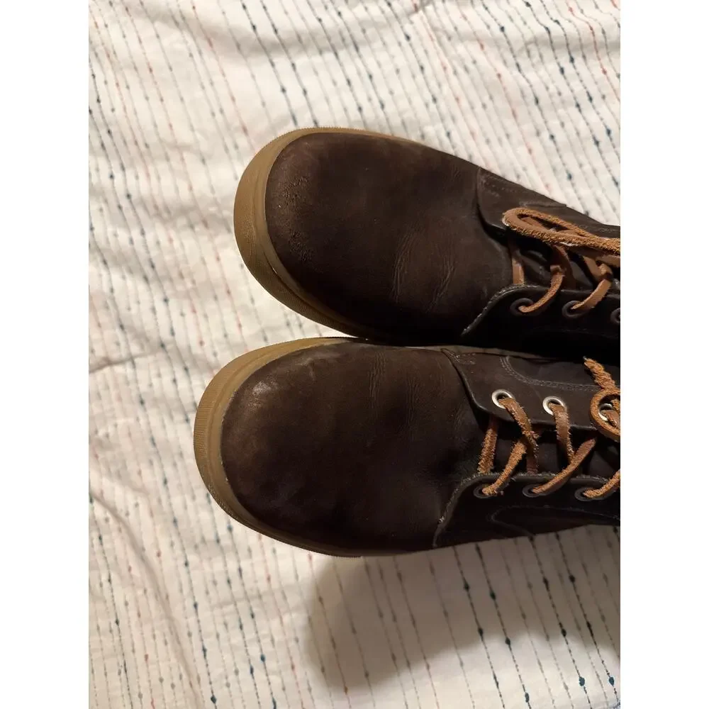 Peter Millar Brown Suede Wool Chukka Boots Lace Up Men’s Size 9.5